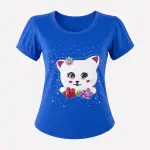 Blusa de Gatita con Detalles de Lentejuelas